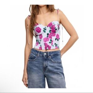 Good American Vintage Rose Corset Top 4XL NWT